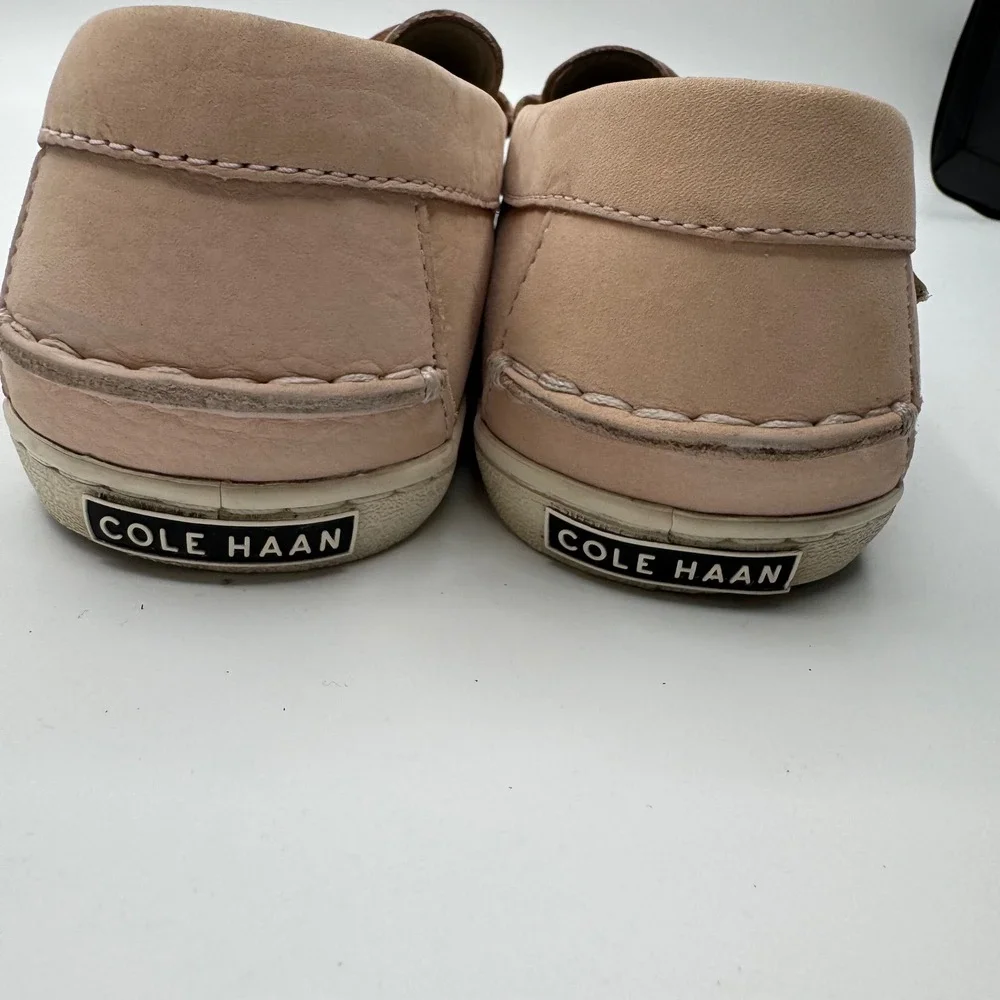 Cole Haan Pinch Maine Classic Penny Loafers nude pink Leather Mens 10.5